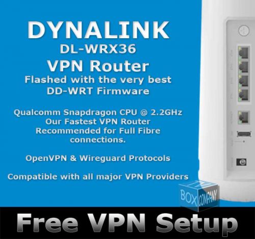 DYNALINK DL-WRX36 DD-WRT FLASHED VPN ROUTER