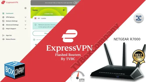 NETGEAR R7000 EXPRESSVPN FLASHED ROUTER REFURB